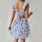 Robe fleurie ajustée à la mode pour femmes