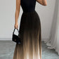 Women's Casual Crew-neck Sleeveless Gradient-color Dress