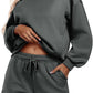 Women's Long-sleeve And Shorts Casual Sportswear Set