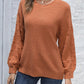 Women's Pullover Woven Sweater Autumn And Winter New Bottoming Shirt Solid Color Casual Sweater