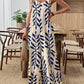 Womens Casual & Elegant V-Neck Jumpsuit With Tropical Leaf Print And Pockets For Women