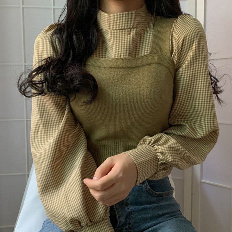 Gilet de réduction d'âge coréen pour femmes, ensemble de petite écharpe