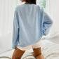 Women's Casual Loose Round Neck Thread Printed Sweater