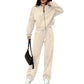 Casual Sports Suit Cardigan Sweater Wide Leg Sweatpants For Women