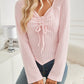 New Autumn And Winter Women's Pleated Long-sleeved Pit Short Top T-shirt