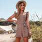 Women's Slim-fit Leopard-print Jumpsuit
