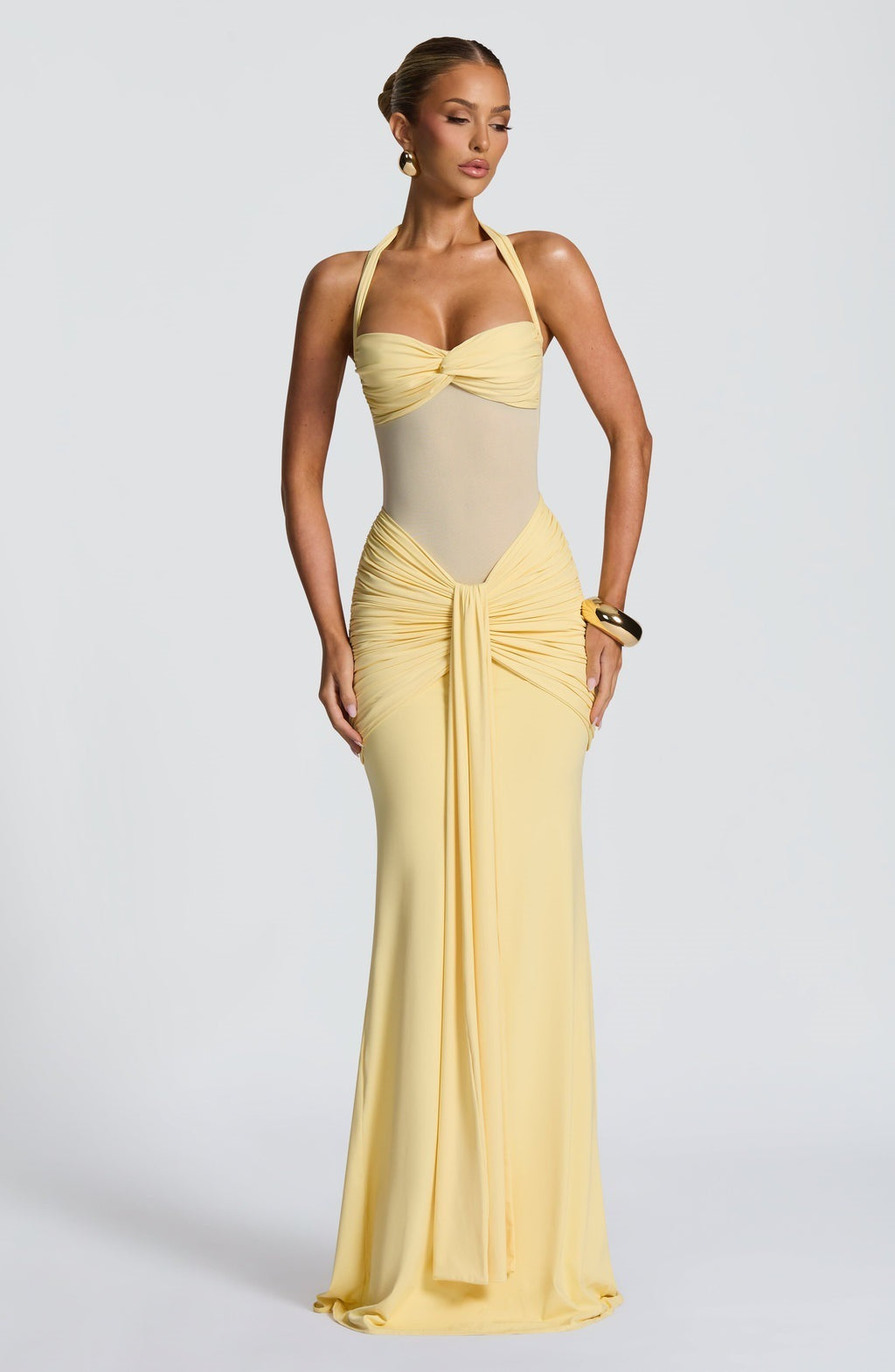 Women's Ribbon Slim-fit Sheath Dress