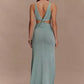 Twisted Vest Gold And Silver Wire Spring And Summer V-neck Dress