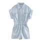 Waist slimming jumpsuit shorts