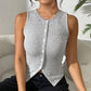 Slim-fit Stretch Cardigan Top Buttons
