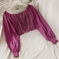 French Niche Design Chain Decoration Short Shirt
