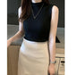 Camisole Vest Women's Suit Inner All Match Half Turtleneck