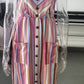 Women's Sling Button Backless Dress