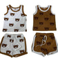 Ensemble deux pièces haut et pantalon imprimé bébé ours
