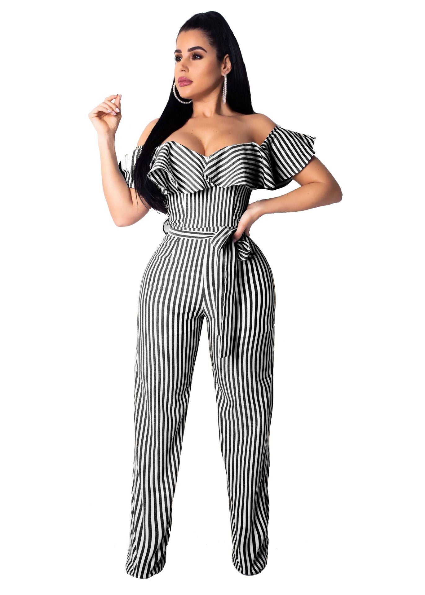 Combinaison rayée sexy