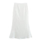 Three-dimensional Flower Decorative Top Fishtail Skirt Two-piece Set