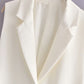Style Lapel Sleeveless One Button Design Lace Up Vest Coat