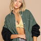 Women's Fashion Personality Splicing Jacket Tweed