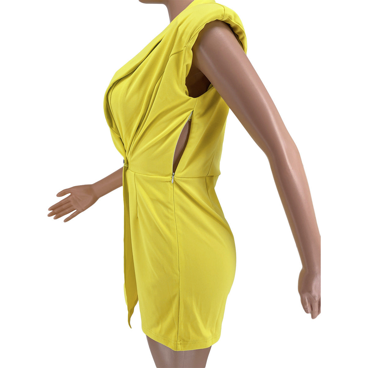Casual Women's Solid Color Invisible Zipper Small Suit Jumpsuit