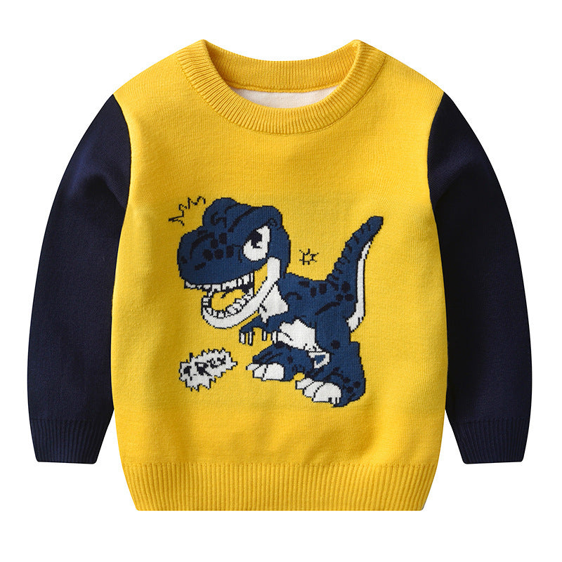 Trendy Children's Sweater Double Layer Thickening