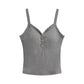 American With Chest Pad Basic Style Small Sling Vest