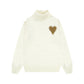 Round Neck Turtleneck Alpaca Blended Soft Sweater