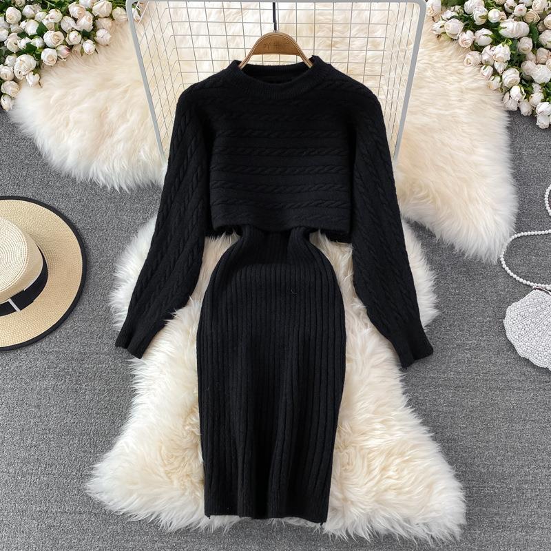 Women's Two-Piece Knitted Camisole Dress