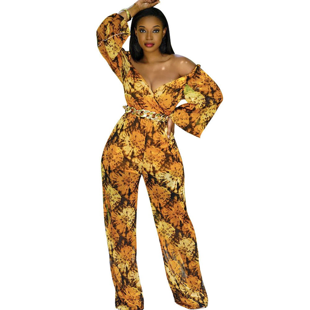 Fashion One-Shoulder Jumpsuit