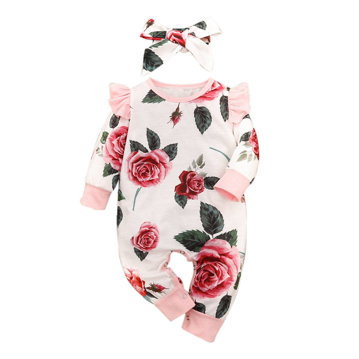 Printed Siamese Romper Clothes Foreign Trade Supply Baby