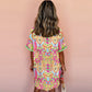 Fashion Geometry Pattern Printed Dress Women