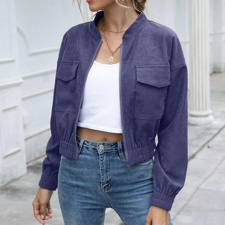 Women's solid coat