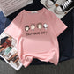 White Short Sleeve T-shirt Female Loose Student Net Red Half Sleeve Top Clothes