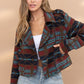 Women's Fashion Personality Popular Aztec Woolen Coat