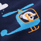Children's Sweater Knit Sweater Giraffe Round Neck Cotton Double Layer Warm Sweater