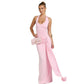 Womens Sexy Waist-Cinching Backless Halter Dress
