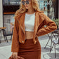 European And American Plush Lapel Fashionable Coat Women