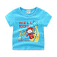 T-shirt d'été imprimé dessin animé pour enfants