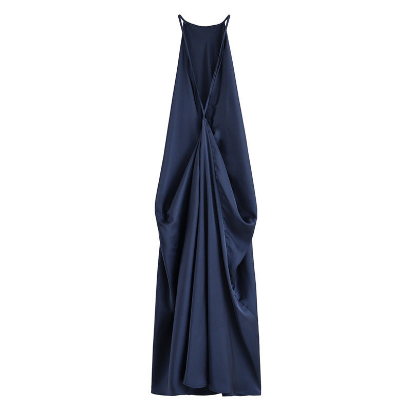 Strapless Silk Texture Sleeveless Dress