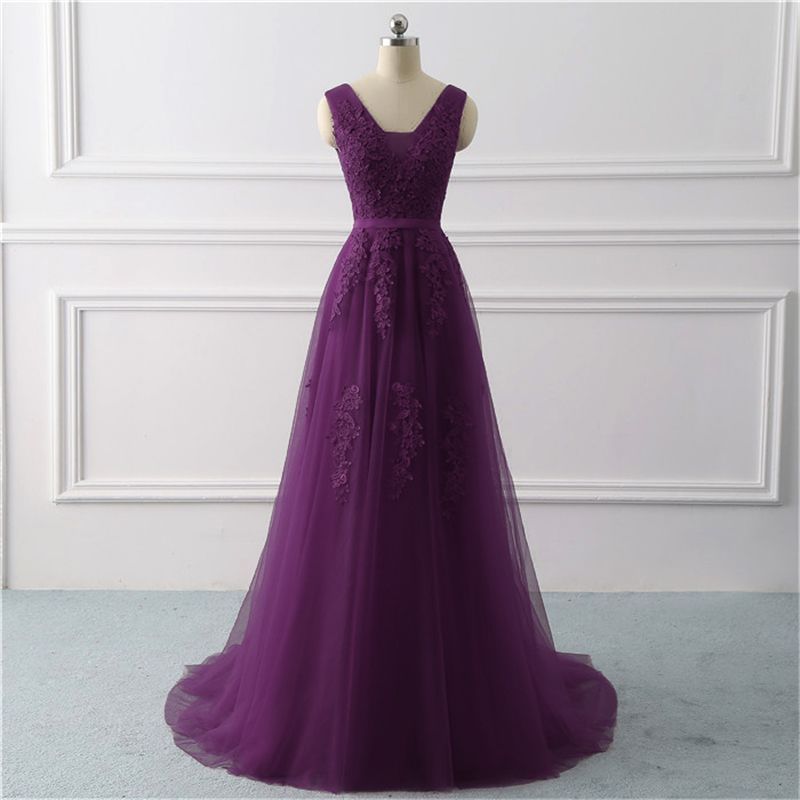 Robe de demoiselle d'honneur de mariage à petite queue en dentelle, robe de soirée pour femme