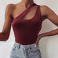Women's Top Irregular Shoulder Personality Vest
