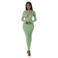 Robe fourreau sexy en maille ajustée