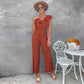 Women's Solid Color Back Straight Jumpsuit