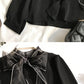 Long-sleeved Western-style Blouse With Bow Princess