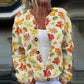 Cardigan tricoté imprimé numérique 3D, manteau, imitation pull, vêtements pour femmes