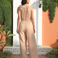 Tank Top Suspender Jumpsuit Flared Pants Wide Leg Pants