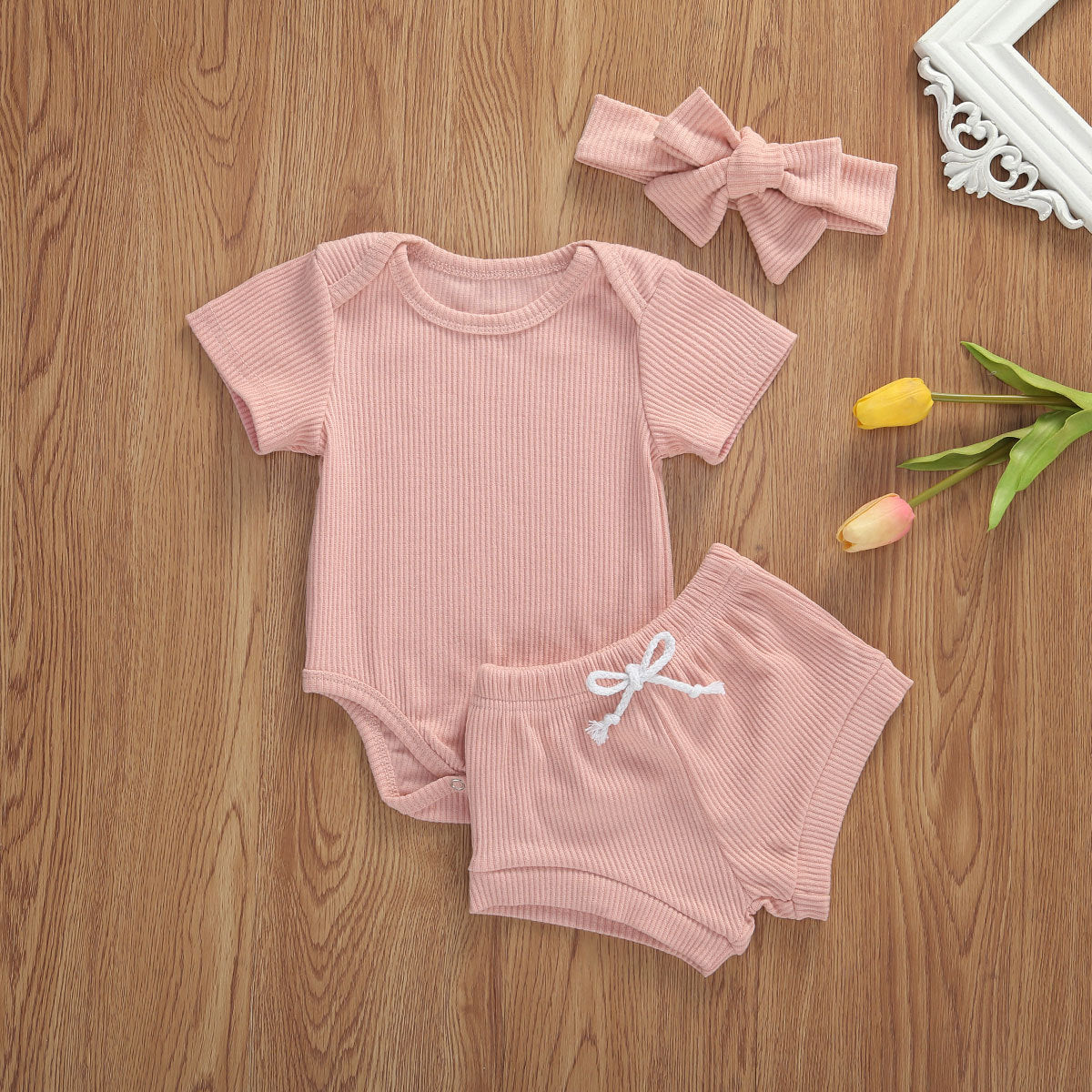 Multicolor anti-stripe two-piece set
