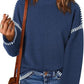 Solid Round Neck Pullover Sweater Autumn And Winter Loose Long Sleeve Tops For Women Clothing