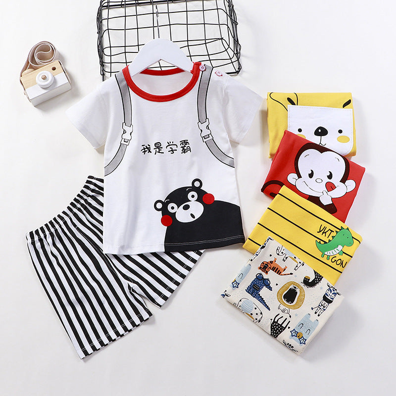 Ensemble à manches courtes pour enfant en pur coton