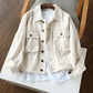 Single Breasted Loose Short Coat Women