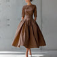 Fashionable Chic And Elegant High-Waisted Swing Dress